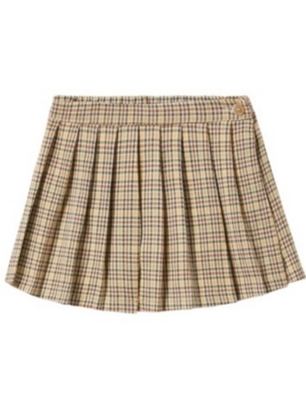 Zara Plaid Pleated Mini Skirt